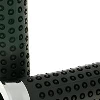 Vicma rubber handvat rubbber grip chrome with nubs - thumbnail