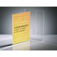 Sigel TA220 Tafelstatief T-vorm Voor papierformaat: DIN A4 Glas (helder) 1 stuk(s) - thumbnail