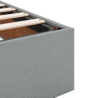 Bedframe zonder matras 120x190 cm stof lichtgrijs - thumbnail