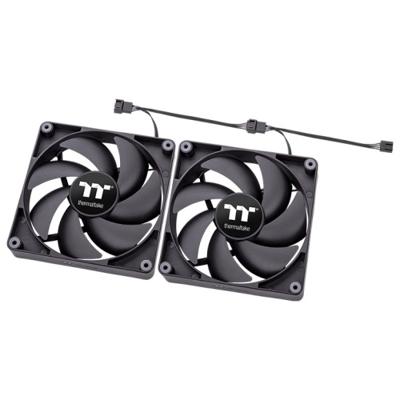 Thermaltake CL-F148-PL14BL-A PC-ventilator Zwart (b x h x d) 140 x 140 x 25 mm Thermaltake CL-F148-PL14BL-A PC-ventilator Zwart (b x h x d) 140 x 140 x 25 mm