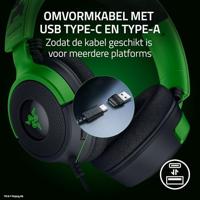 Razer Kraken V4 X Minecraft Editie Bedraad Groen - thumbnail