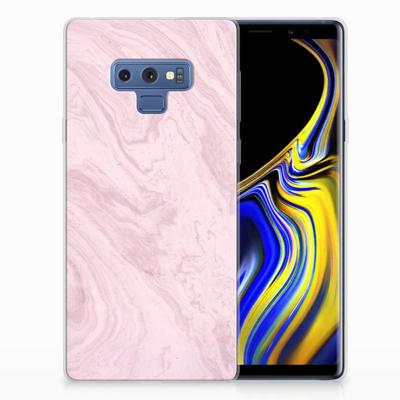 Samsung Galaxy Note 9 | TPU | Siliconen hoesje | Marble Pink - Origineel Cadeau Vriendin