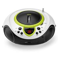 Lenco Kinderen Radio CD-speler SCD-38, draagbare FM-radio met CD/MP3-speler en USB, groen - thumbnail