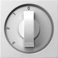 Gira draaiknop voor ventilator draaischakelaar glanzend wit - thumbnail