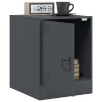 Nachtkastjes 2 st 34,5x39x44 cm staal antracietkleurig - thumbnail