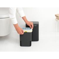 Brabantia Bo afvalemmer 4 liter met kunststof binnenemmer matt black - thumbnail