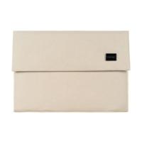 POFOKO e200 serie polyester waterdichte laptop sleeve tas voor 13 inch laptops (beige) - thumbnail