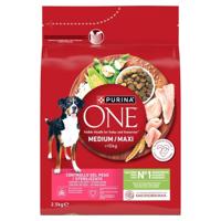 PURINA One Adult Medium/Maxi Weight Control/Sterilized Rich in turkey with rice - droog hondenvoer - 2,5kg - thumbnail