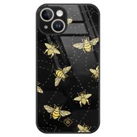 iPhone 14 glazen hardcase - Bee yourself - thumbnail
