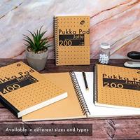 Collegeblok Pukka Pad Jotta A4 lijn 200 pagina's 80gr kraft | 3 stuks - thumbnail