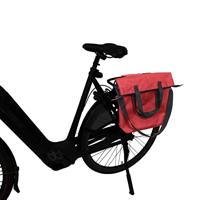 Dresco Enkele fietstas en shopper 18 liter rood - thumbnail