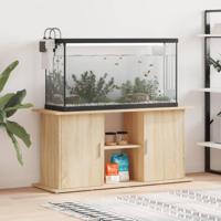 Aquariumstandaard Sonoma Eiken 121x41x58 cm Bewerkt Hout - thumbnail