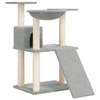 VidaXL Kattenmeubel met sisal krabpalen 83 cm lichtgrijs - thumbnail