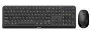 Toetsenbord en muis Philips SPT6407B/16 Zwart Qwerty US - thumbnail
