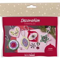 Creativ Company Mini hobbyset decoratie vilten kerstdecoraties - thumbnail