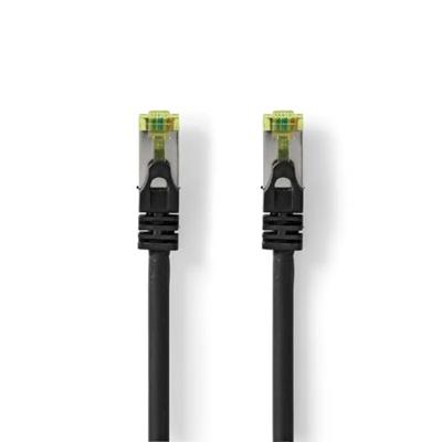 Nedis CAT7 Netwerkkabel | S/FTP | RJ45 Male | RJ45 Male | 2.00 m | Snagless | Rond | LSZH | Zwart | Label - CCGL85420BK20