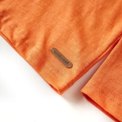 Kindershirt met lange mouwen racewagenprint 128 donkeroranje - thumbnail