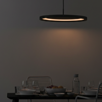 Lyora Strakke hanglampAndria zwart Ø 40cm - 9212909 - thumbnail