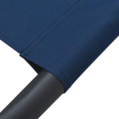 Loungebed met luifel en kussens blauw Loungebed met luifel en kussens blauw
