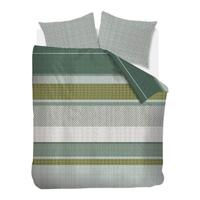 Beddinghouse Webbing Dekbedovertrek - 2-persoons (200x200/220 Cm + 2 Slopen) - Katoen - Grey Green - thumbnail