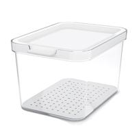 Rotho CAUMA Koelkastorganizer 13.6x18.4x11.3 cm 2.15L Wit/Transparant - thumbnail