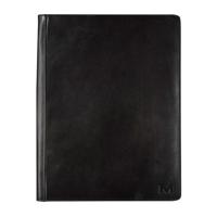 Schrijfmap Maverick All Black A4 met rits inclusief schrijfblok leer zwart - thumbnail