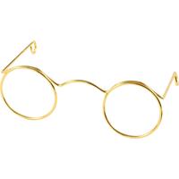 Creativ Company Bril, b: 60 mm, gatgrootte 21 mm, goud, 10 stuk/ 1 doos - thumbnail