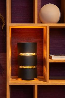 Lucide ROSAS - Tafellamp - Ø 16 cm - 1xE27 - Zwart Lucide ROSAS - Tafellamp - Ø 16 cm - 1xE27 - Zwart