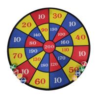 Lobbes Mega dartbord klittenband, 8 ballen - thumbnail