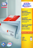 Avery Zweckform 3658Z etiket Wit Rechthoek 2400 stuk(s) - thumbnail