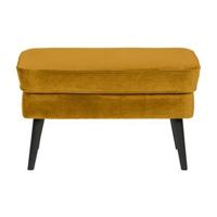 WOOOD Hocker 'Rocco' Velvet, kleur Oker - thumbnail