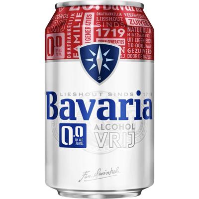 Bier Bavaria 0.0% blik 330ml | 24 stuks Bier Bavaria 0.0% blik 330ml | 24 stuks