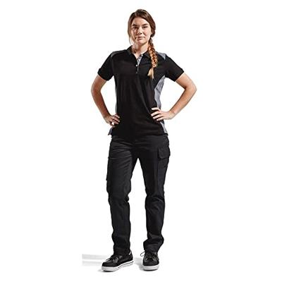 Blåkläder Dames poloshirt piqué 33901050 | Zwart/Grijs | Maat S - 7330509479650 Blåkläder Dames poloshirt piqué 33901050 | Zwart/Grijs | Maat S - 7330509479650