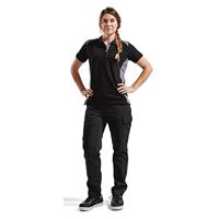 Blåkläder Dames poloshirt piqué 33901050 | Zwart/Grijs | Maat S - 7330509479650 - thumbnail