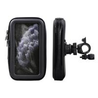 Shop4 - iPhone 11 Pro Fietshouder Stuur Spatwaterdicht Zwart - thumbnail