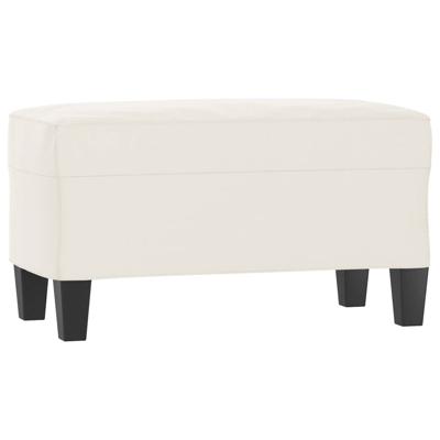 Bankje 70x35x41 cm microvezelstof beige Bankje 70x35x41 cm microvezelstof beige