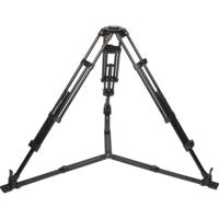 Manfrotto MVH502A, 546GB-1 professioneel vloeibaar videosysteem met aluminium statief en grondverspreider (zwart) - thumbnail