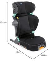 Chicco Fold&Go baby-autozitje 2-3 (15 - 36 kg; 3,5 - 12 jaar) Zwart - thumbnail