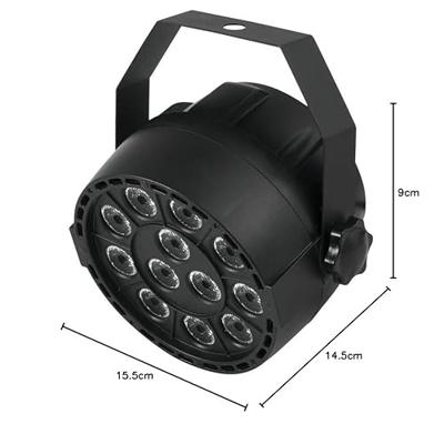 Eurolite LED PARTY SPOT PAR LED-schijnwerper Aantal LEDs: 12 x 1 W Zwart - thumbnail
