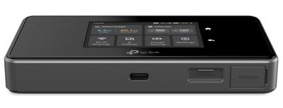 TP-Link M8550 5G LTE mobiele WLAN-router - tot 3,4 Gbit/s, Tri-Band Wi-Fi 6E, nano-simkaartsleuf, Gigabit WAN/LAN, 4680 mAh batterij, touchscreen, Wireguard, tot 32 apparaten