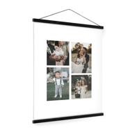 Gepersonaliseerde poster met zwarte posterhanger 50x70 - thumbnail