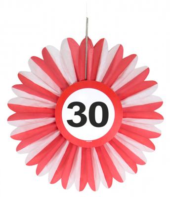 Honeycomb waaier verkeersbord 30 jaar