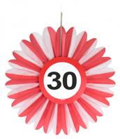 Honeycomb waaier verkeersbord 30 jaar - thumbnail