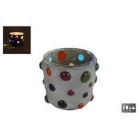 Theelichthouder Diego S glas 7x7x6cm - thumbnail