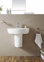 Wiesbaden Fold sifonkap 52cm + ophangset wit - thumbnail