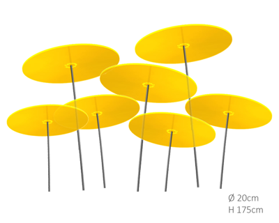 7 stuks! Zonnevangers Geel groot 175x20 cm Cazador Del Sol - Cazador del sol 7 stuks! Zonnevangers Geel groot 175x20 cm Cazador Del Sol - Cazador del sol