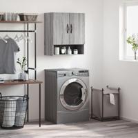 Wandkast 60x31x70 cm bewerkt hout grijs sonoma eikenkleurig - thumbnail