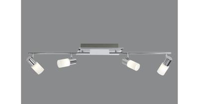Trio Design plafondspotSeries 8214 4-lichts metaalgrijs met chroom - 821410405