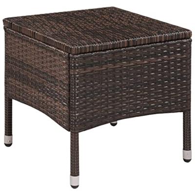 3-delige Bistroset poly rattan bruin 3-delige Bistroset poly rattan bruin