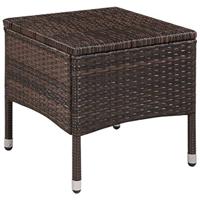 3-delige Bistroset poly rattan bruin - thumbnail